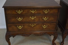 Pair of Baker Stately Homes Walnut 3-Drawer Chests
