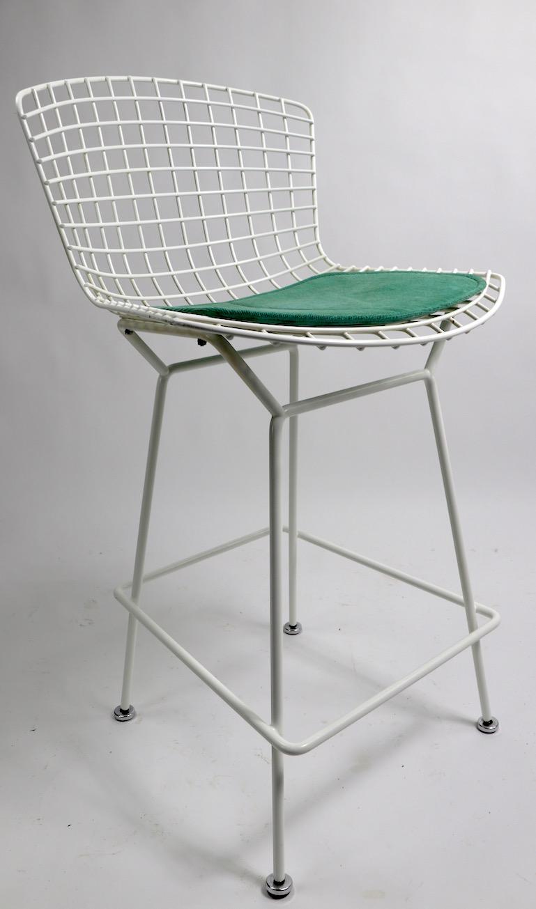 Pair of Bar Counter Stools by Bertoia for Knoll 4