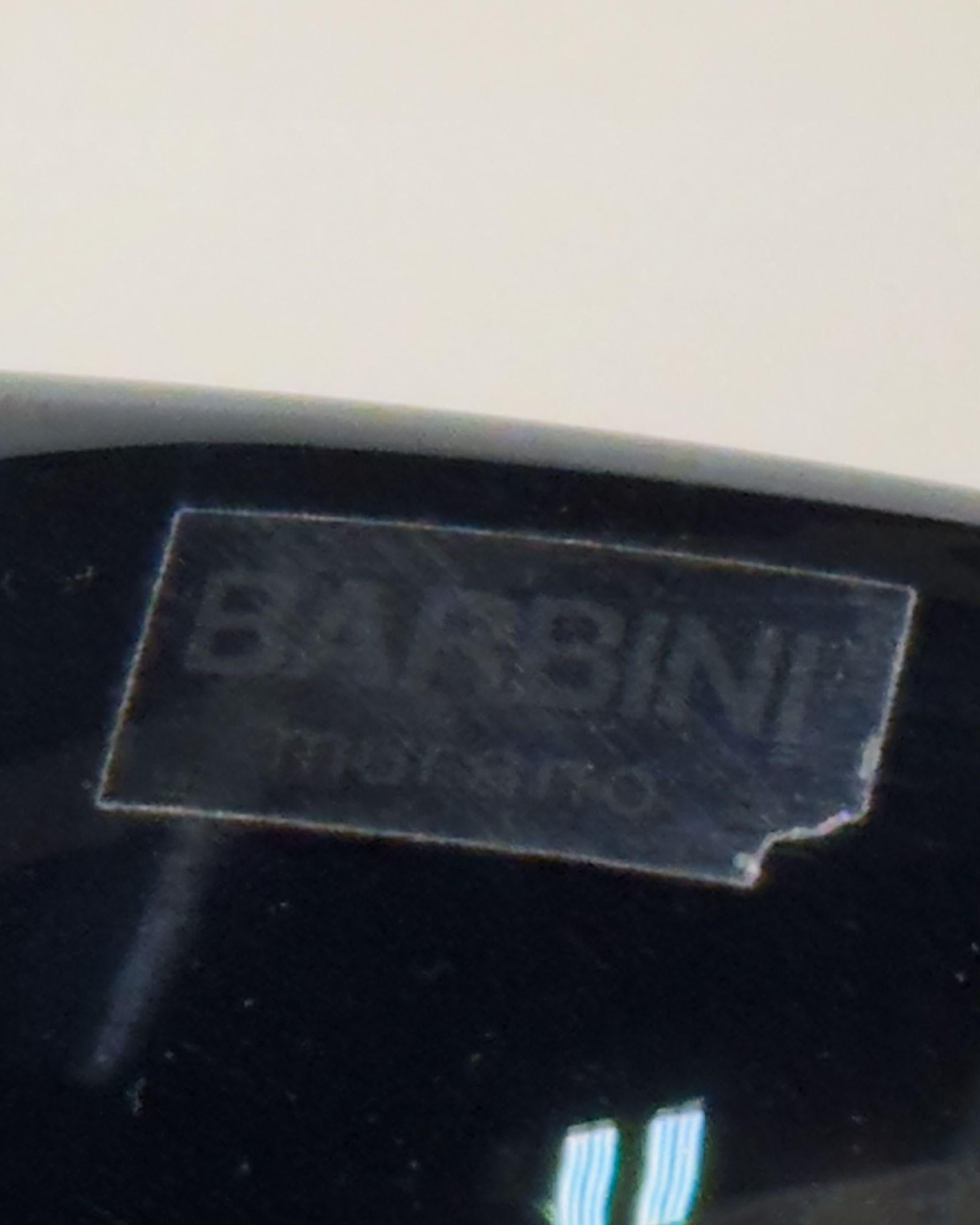 Paar schwarze Murano-Schalen von Barbini, Italien 1960 im Angebot 2