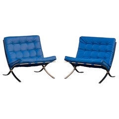 Pair "Barcelona" Chairs After Ludwig Mies van der Rohe
