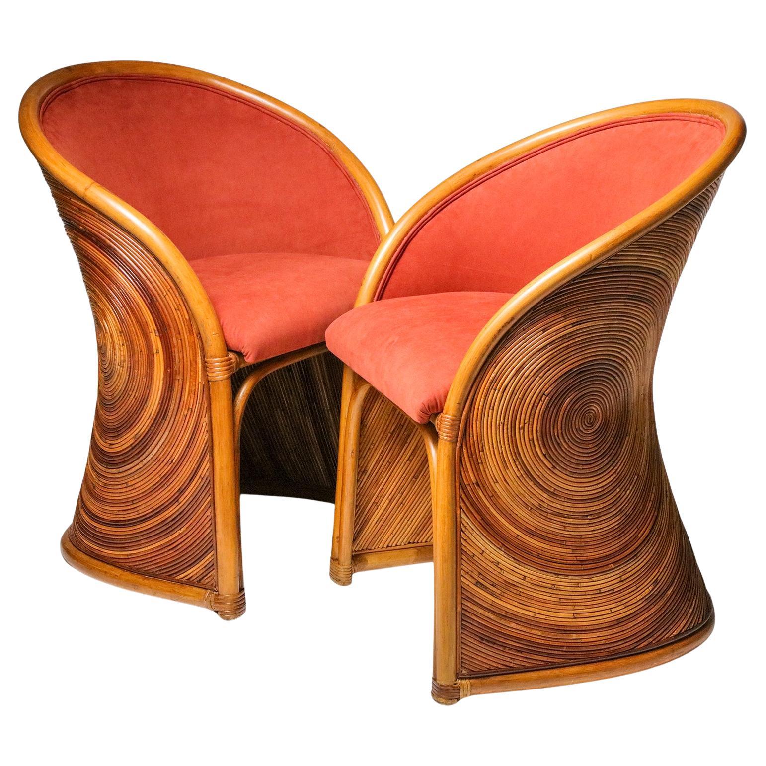 Paire de chaises barriques en vente