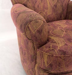 Ein Paar Barrel-Loungesessel mit runder Rückenlehne, drehbar und Schaukel- und Schaukelglasur, Baughman MINT!