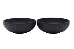 Pair of Basalt Keith Murray Large Bowls
