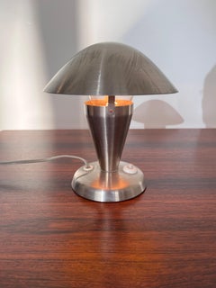 Pair Bauhaus style Adjustable Table Lamps, 1940s Czechoslovakia