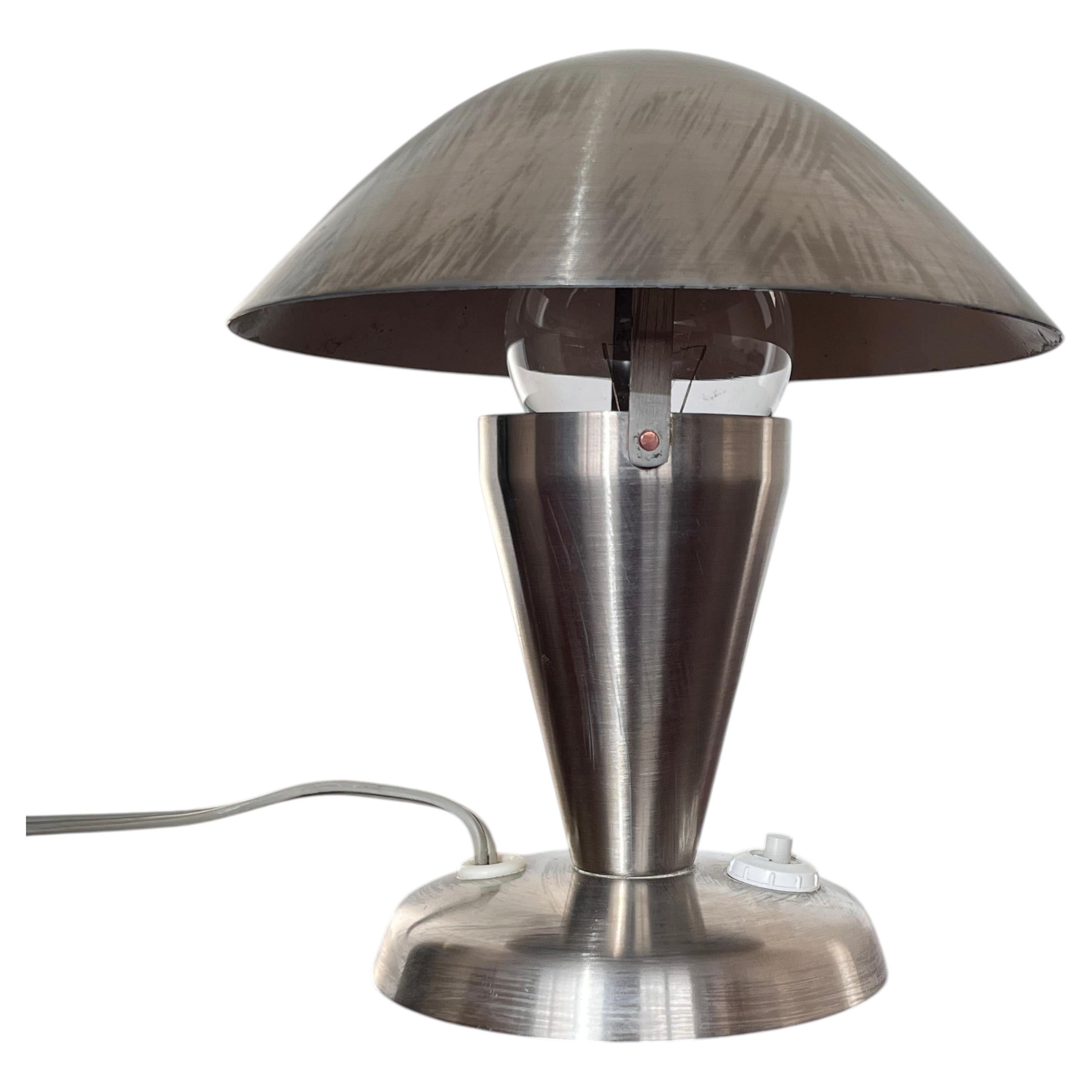 Pair Bauhaus style Adjustable Table Lamps, 1940s Czechoslovakia For Sale