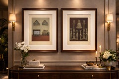 Pair Bavarian Royal Chapel Decorative Objects Chromolithographs, Munich - 1874