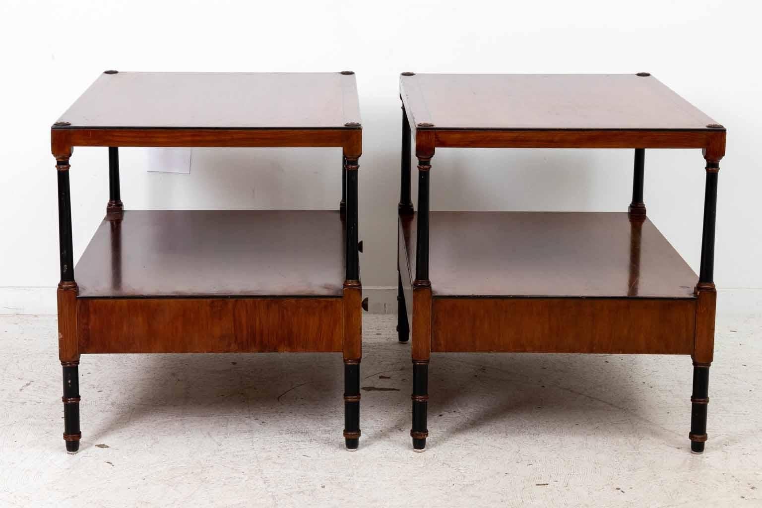 Pair Beacon Hill Regency Style End Tables 5