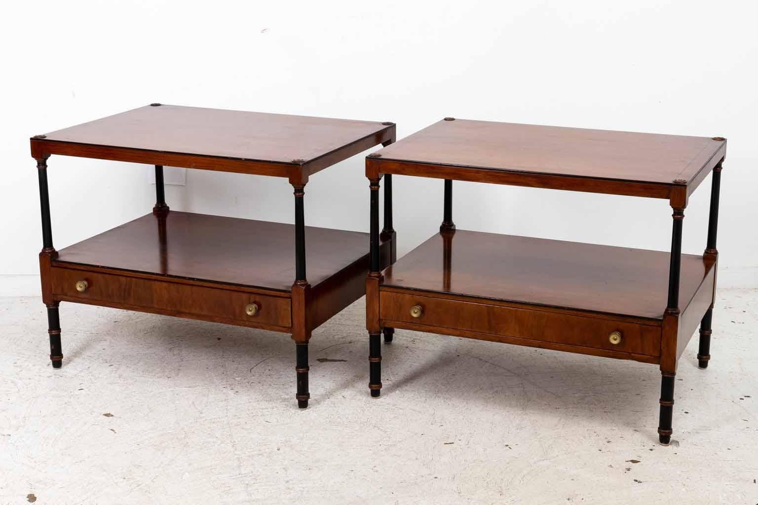 20th Century Pair Beacon Hill Regency Style End Tables