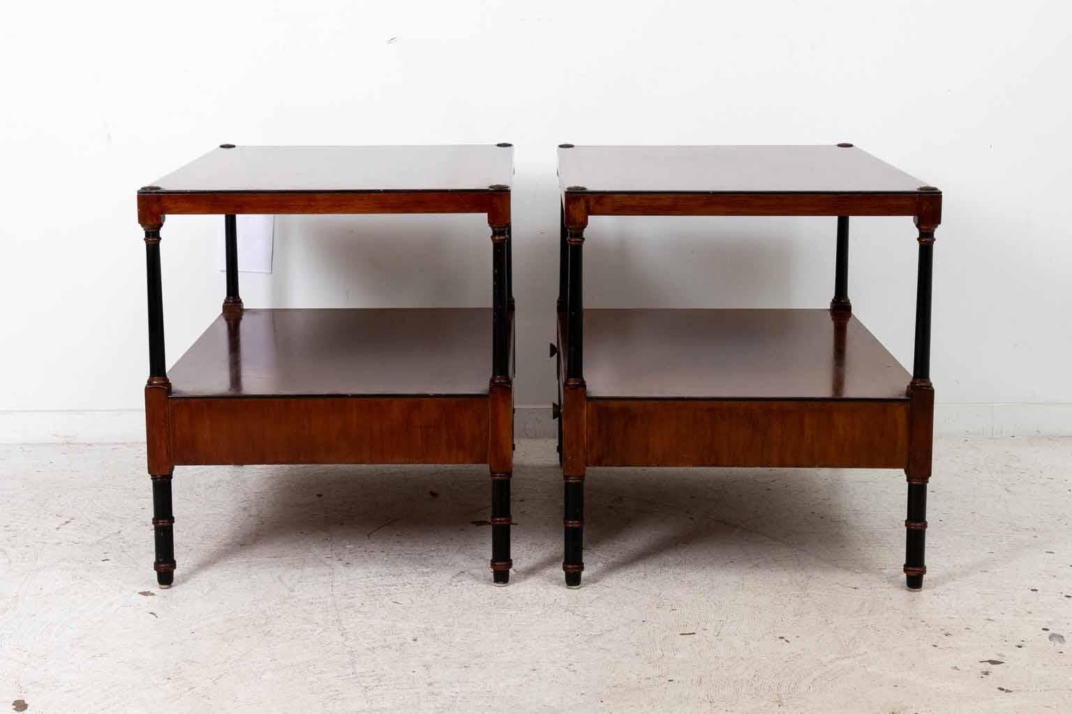 Pair Beacon Hill Regency Style End Tables 3
