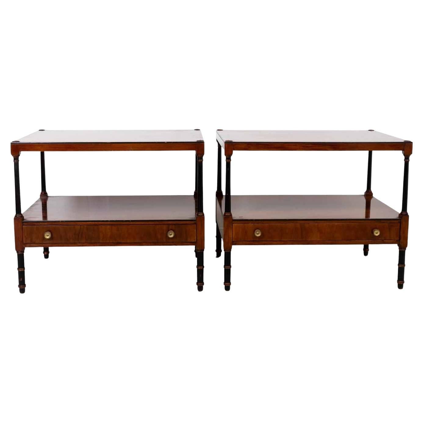 Pair Beacon Hill Regency Style End Tables