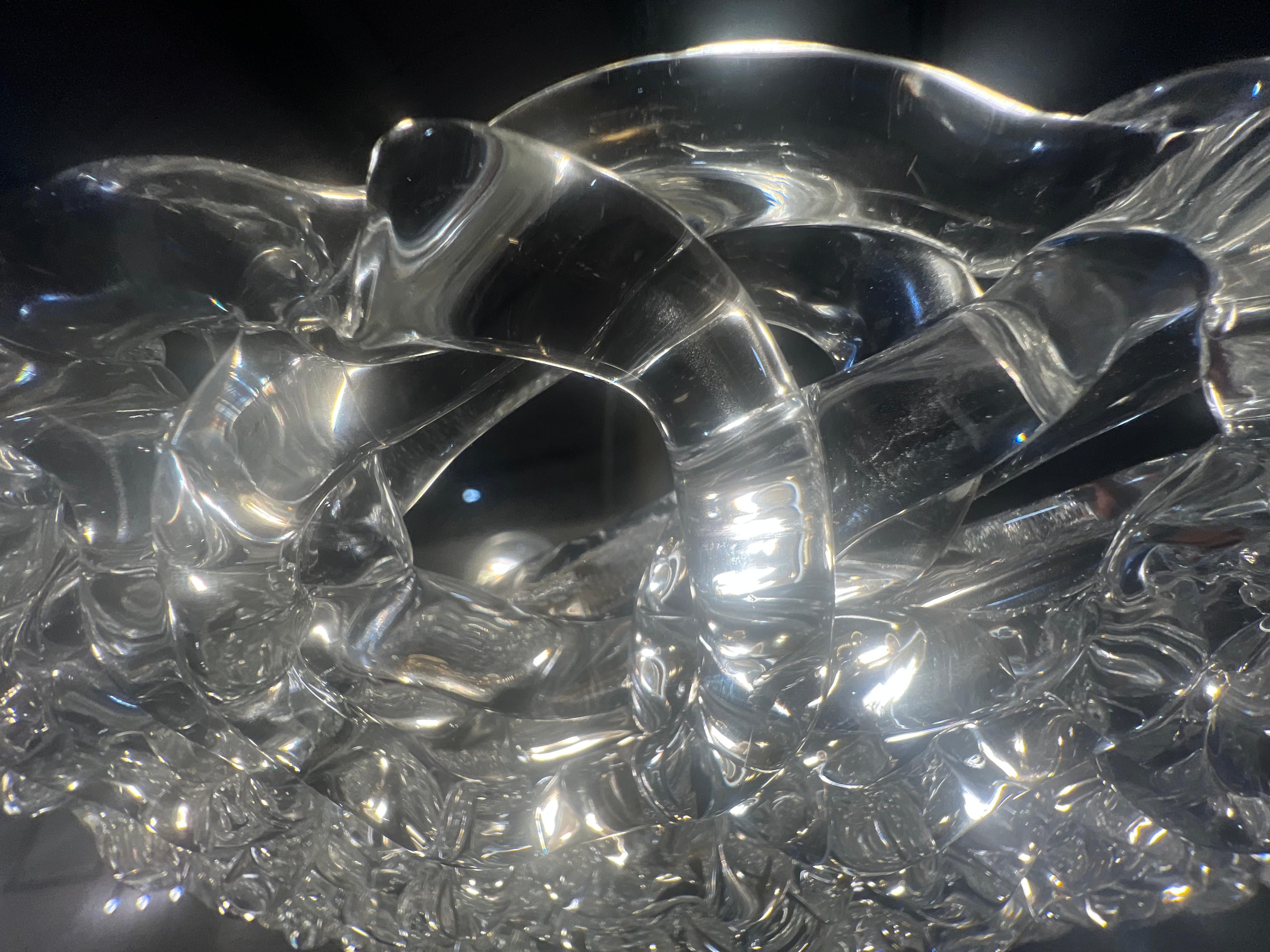 Pair Beautiful 1980’s Vintage Italian Murano chandeliers For Sale 5