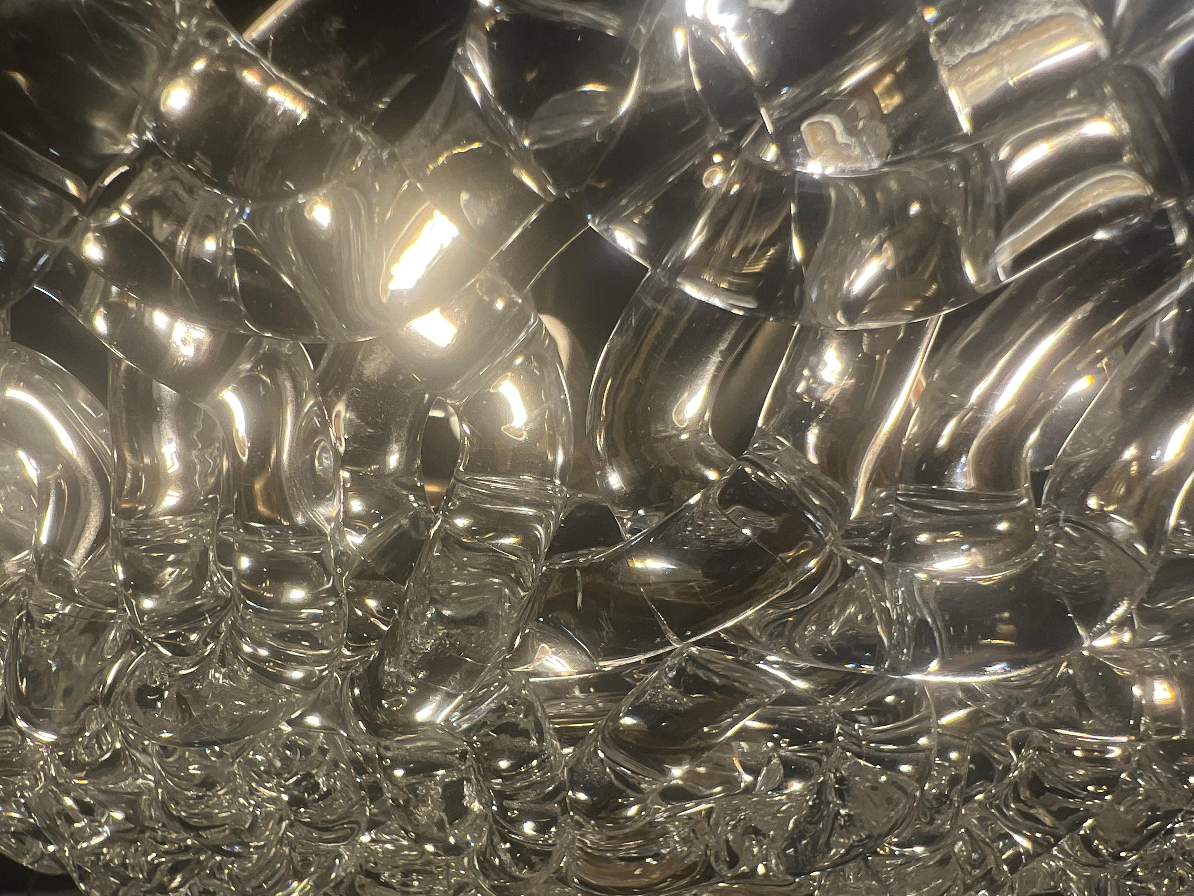 Pair Beautiful 1980’s Vintage Italian Murano chandeliers For Sale 10