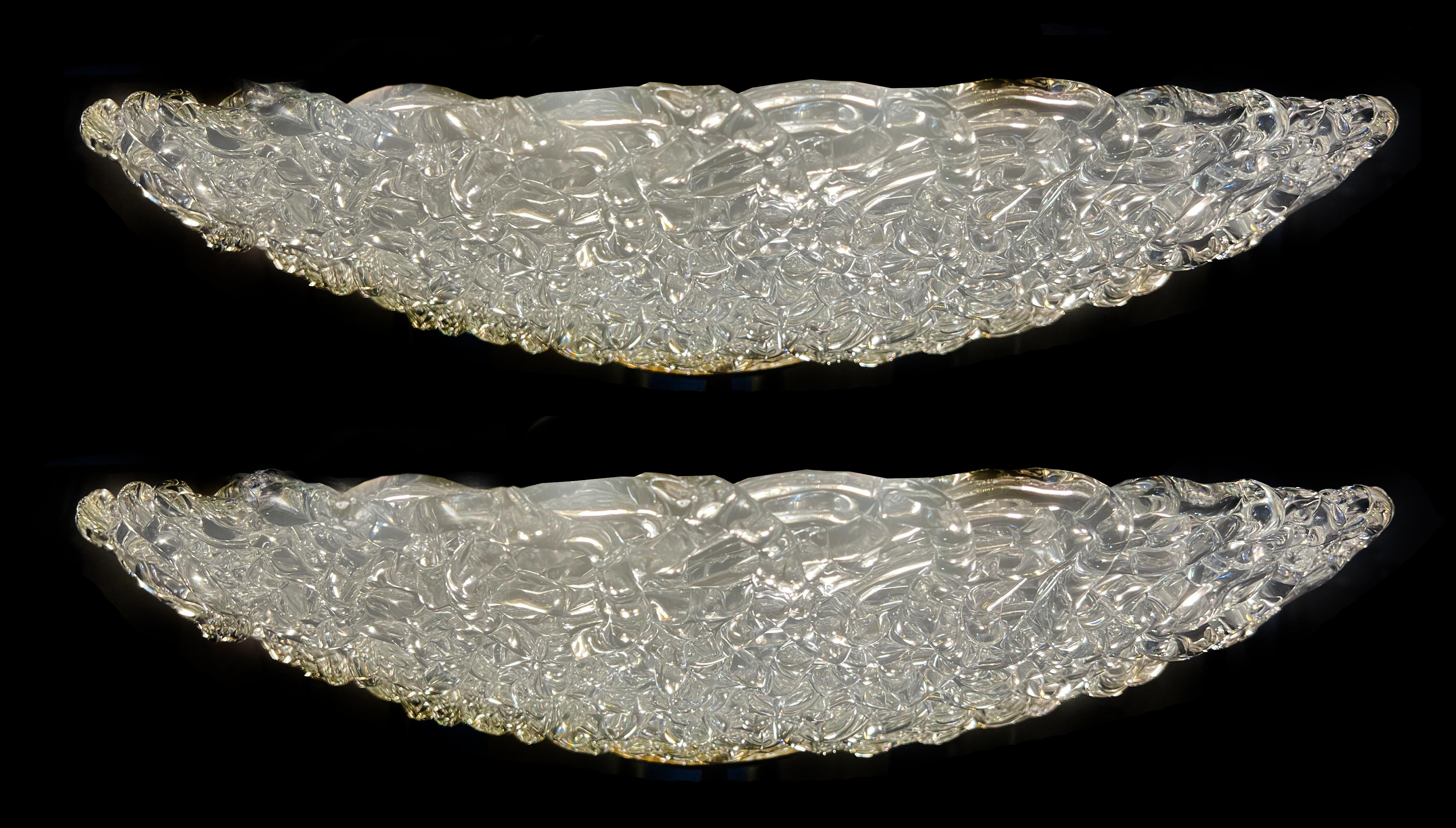 Pair Beautiful 1980’s Vintage Italian Murano chandeliers For Sale 1