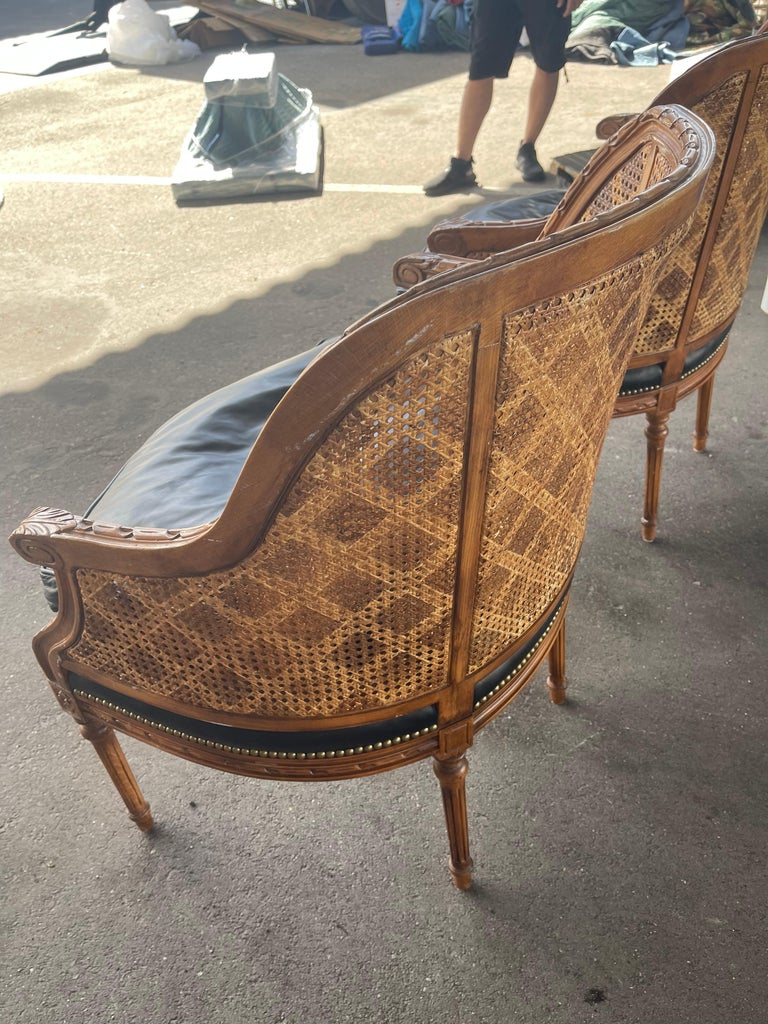 Pair Bergeres Oversized  In Good Condition For Sale In Miami, FL
