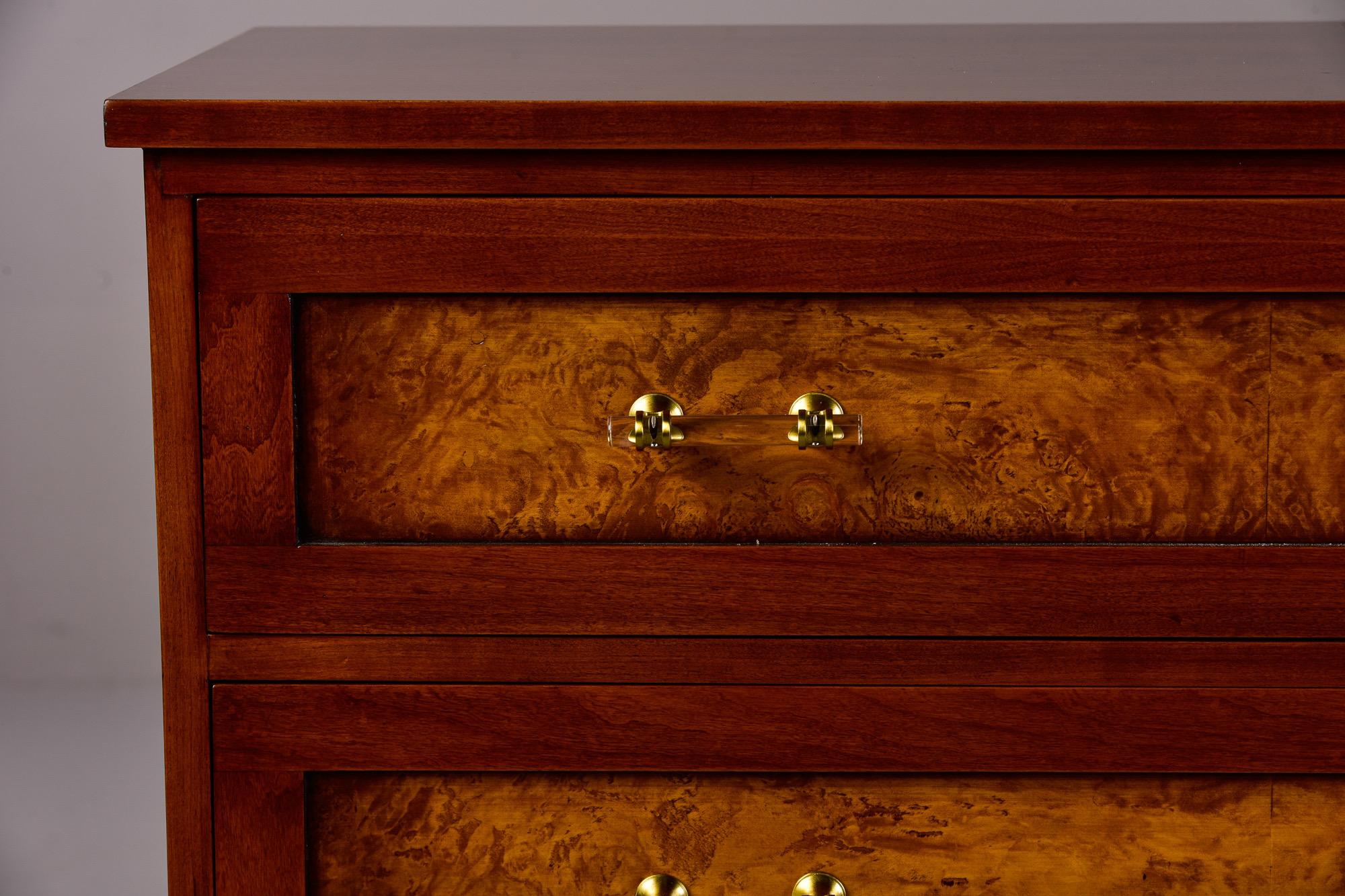 English Pair Bespoke Walnut Chest of Drawers