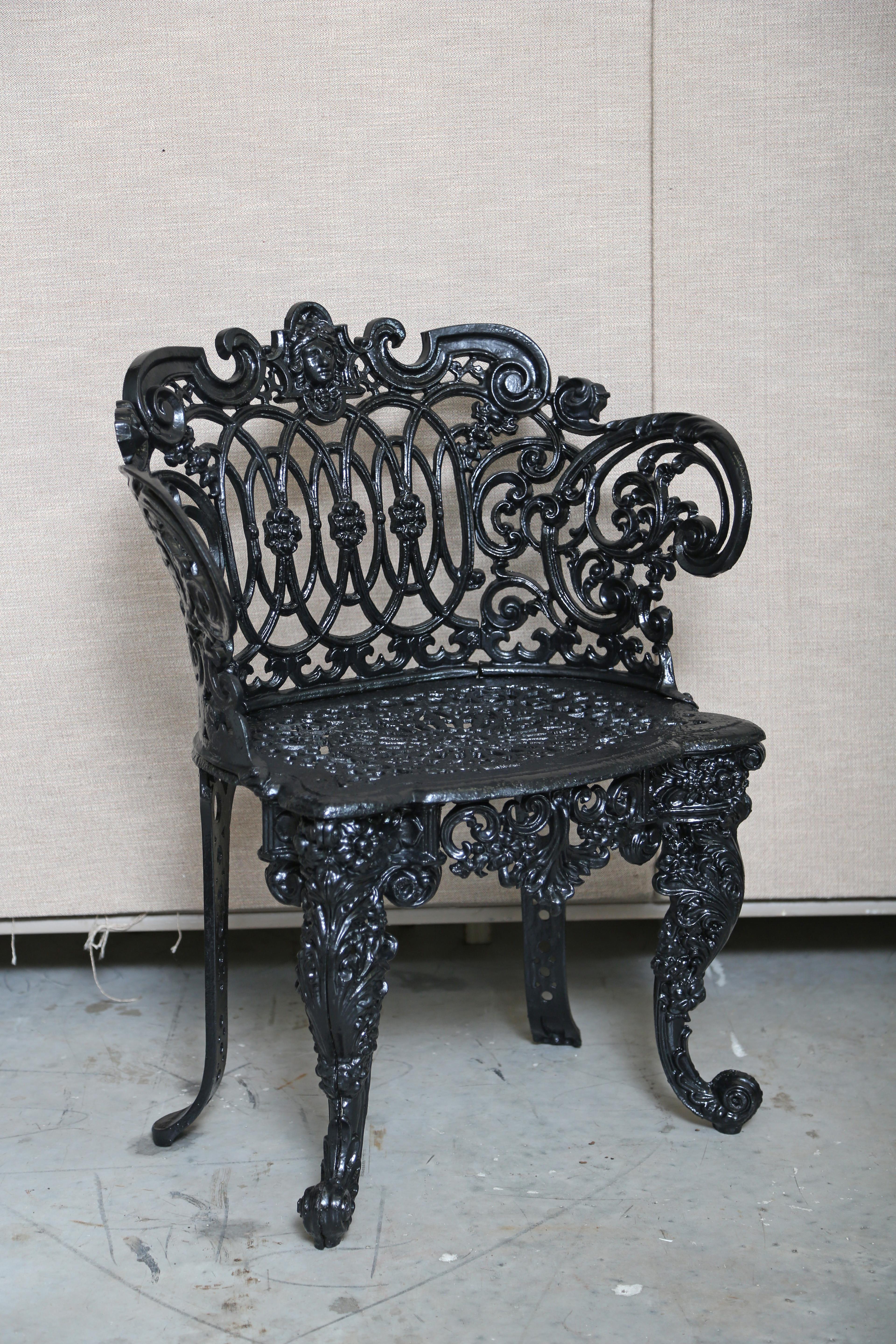 victorian cast iron garden furniture