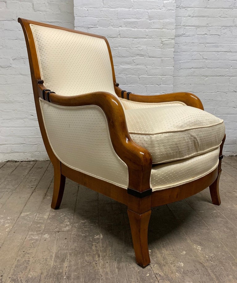 Pair of Biedermeier Style Lounge Chairs For Sale at 1stdibs