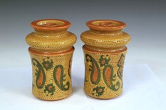 Pair Bitossi Pottery Liberty Rosenthal Candle Holders Vase Londi Italian Vintage
