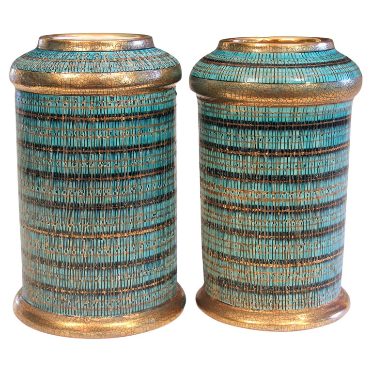 Pair Bitossi Seta Londi Raymor Goodfriend Mid Century Italian Pottery ...