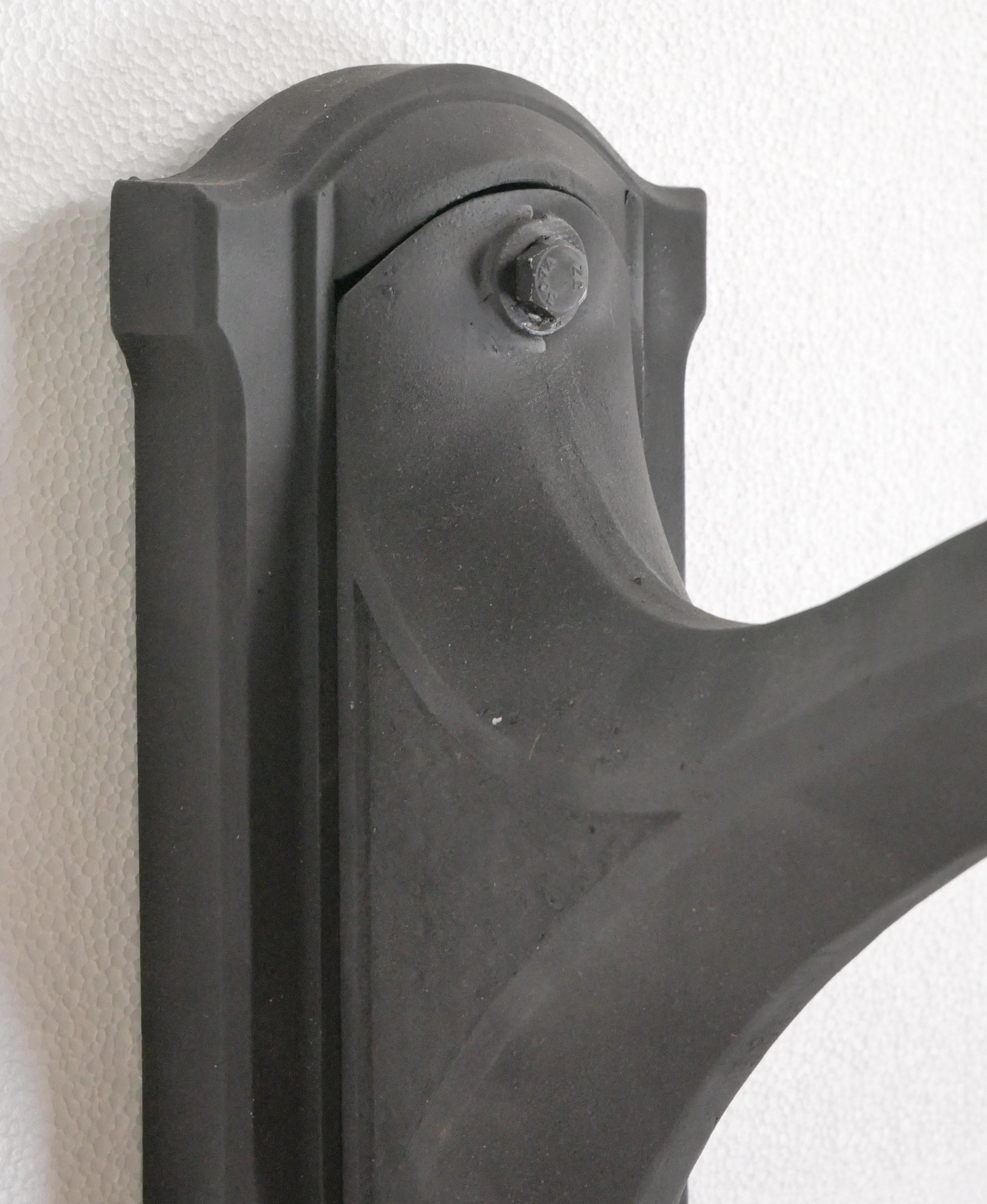 Pair Black Aluminum Eagle Exterior Lantern Wall Sconces For Sale 9