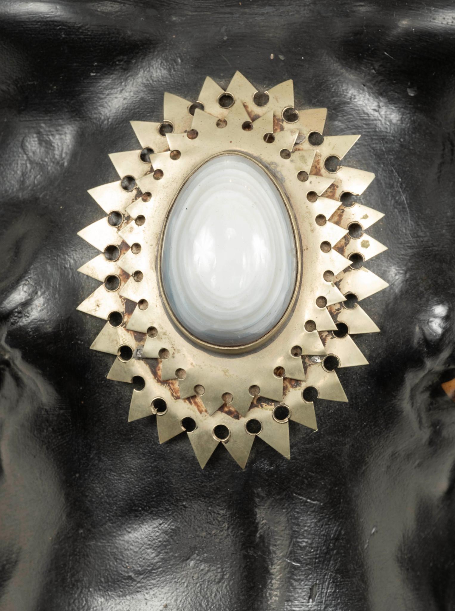 Pair Black Elephant Head Mount Sconces  Attr. to Anthony Redmile, circa 1980s For Sale 1