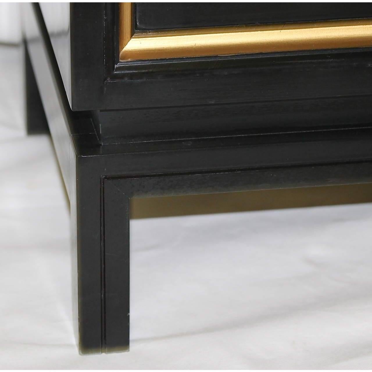 black and gold nightstands