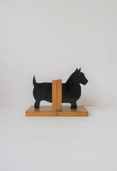 Pair of Black Scottish 'Scottie' Terrier Dog Bookends