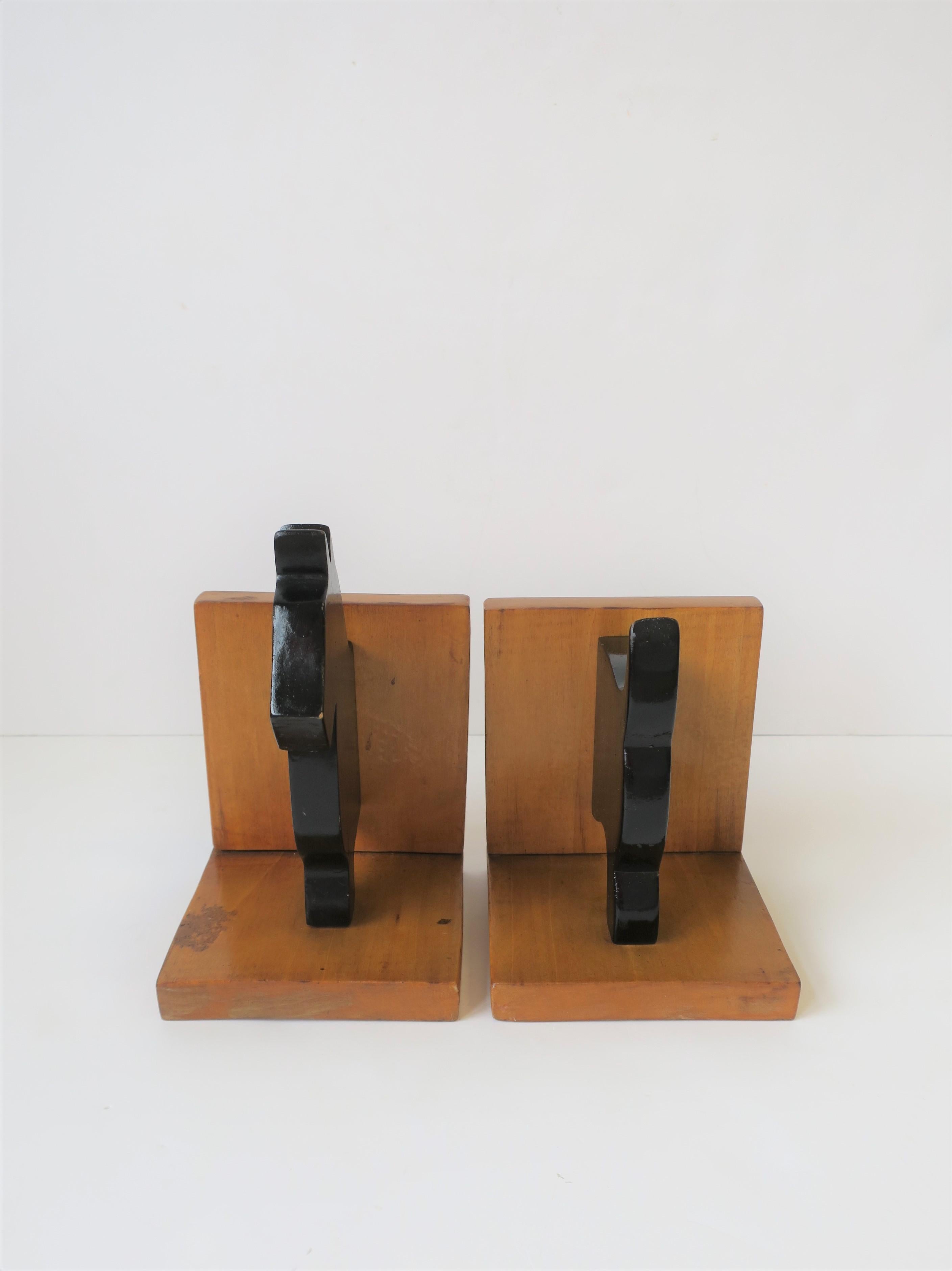 20th Century Pair of Black Scottish 'Scottie' Terrier Dog Bookends