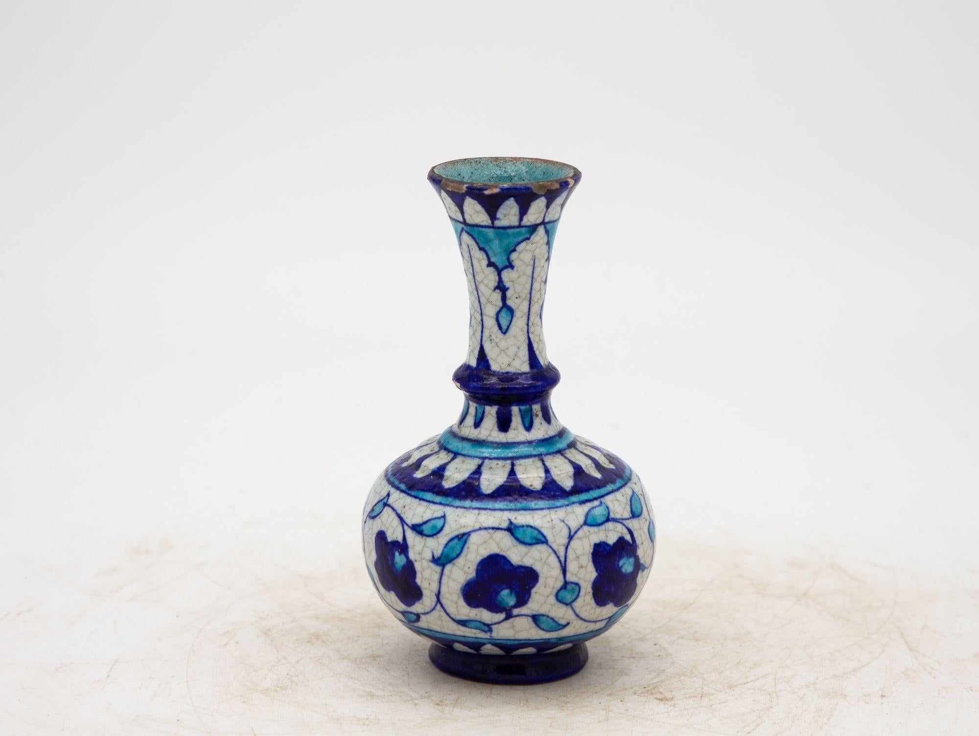 blue pottery vases