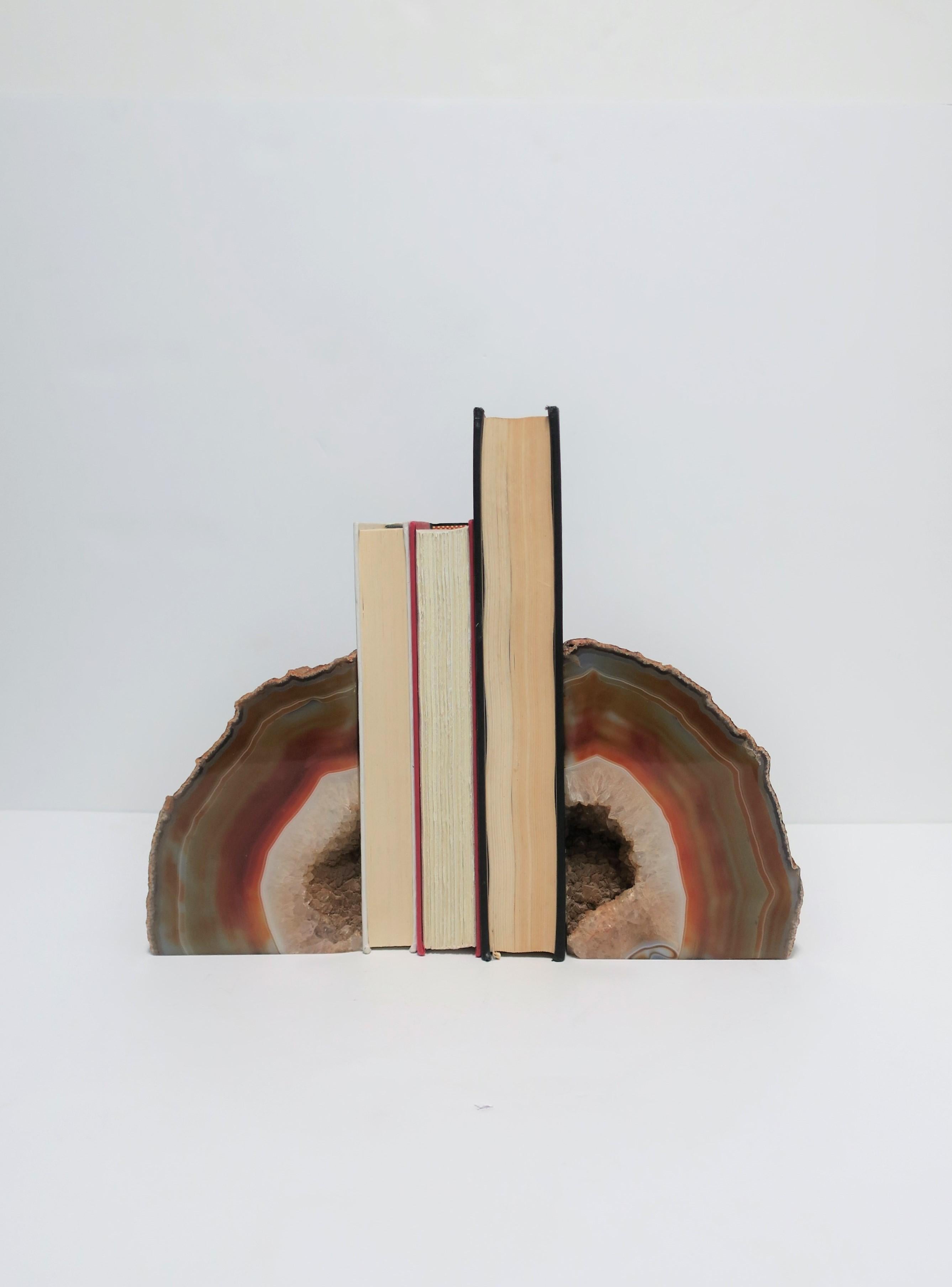 Polished Onyx Bookends a Pair, circa 1990s