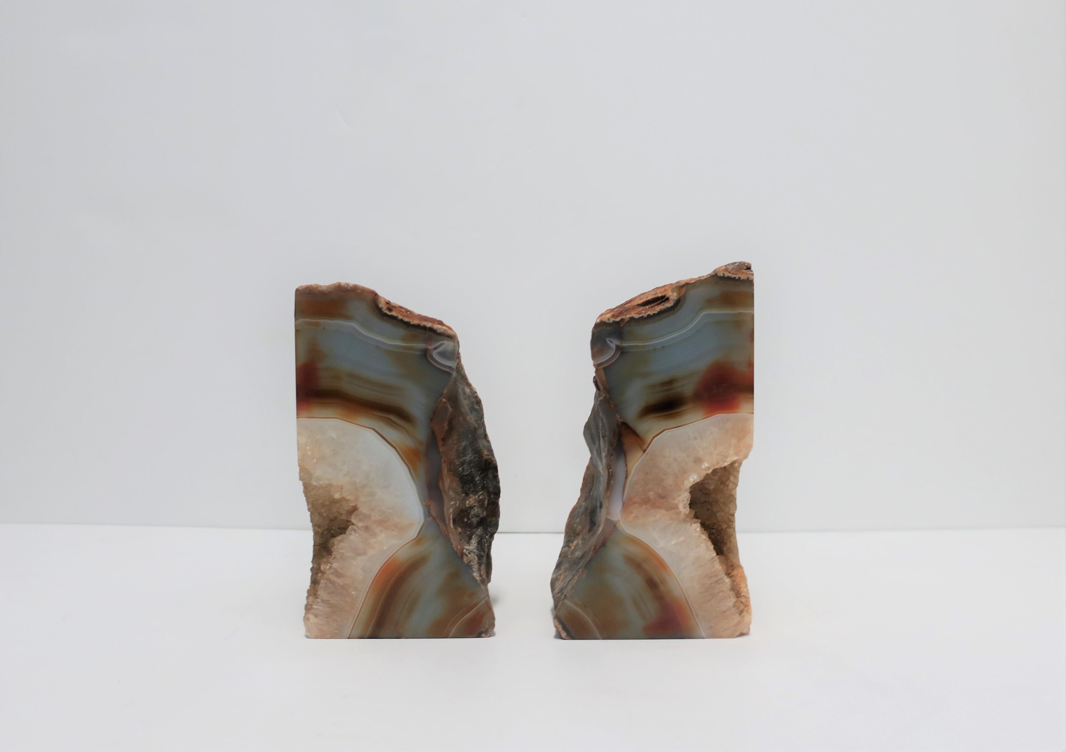 Late 20th Century Onyx Bookends a Pair, circa 1990s