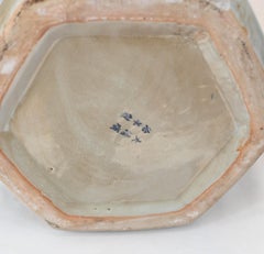 Pair Blue and White Porcelain Ginger Jars Goldfish Urn Ming