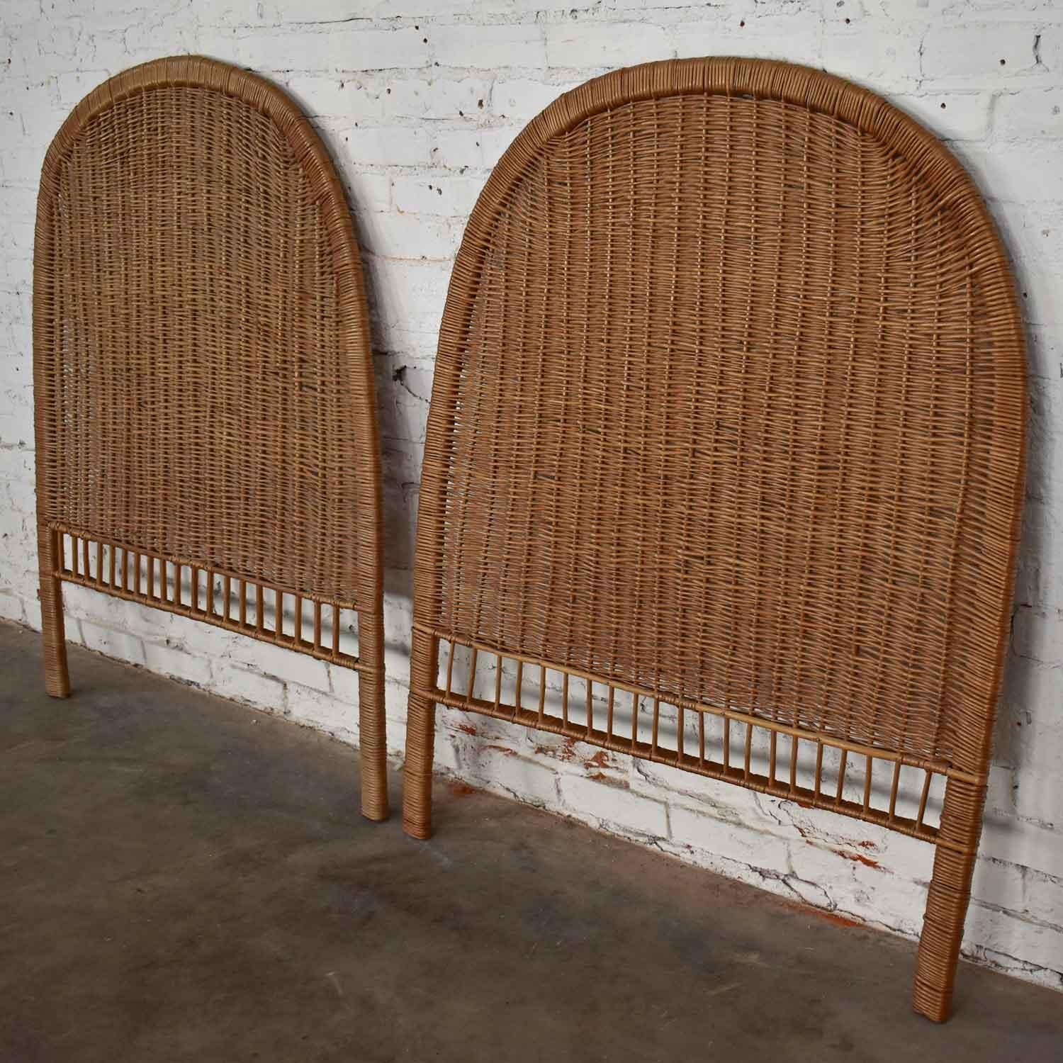 boho rattan headboard