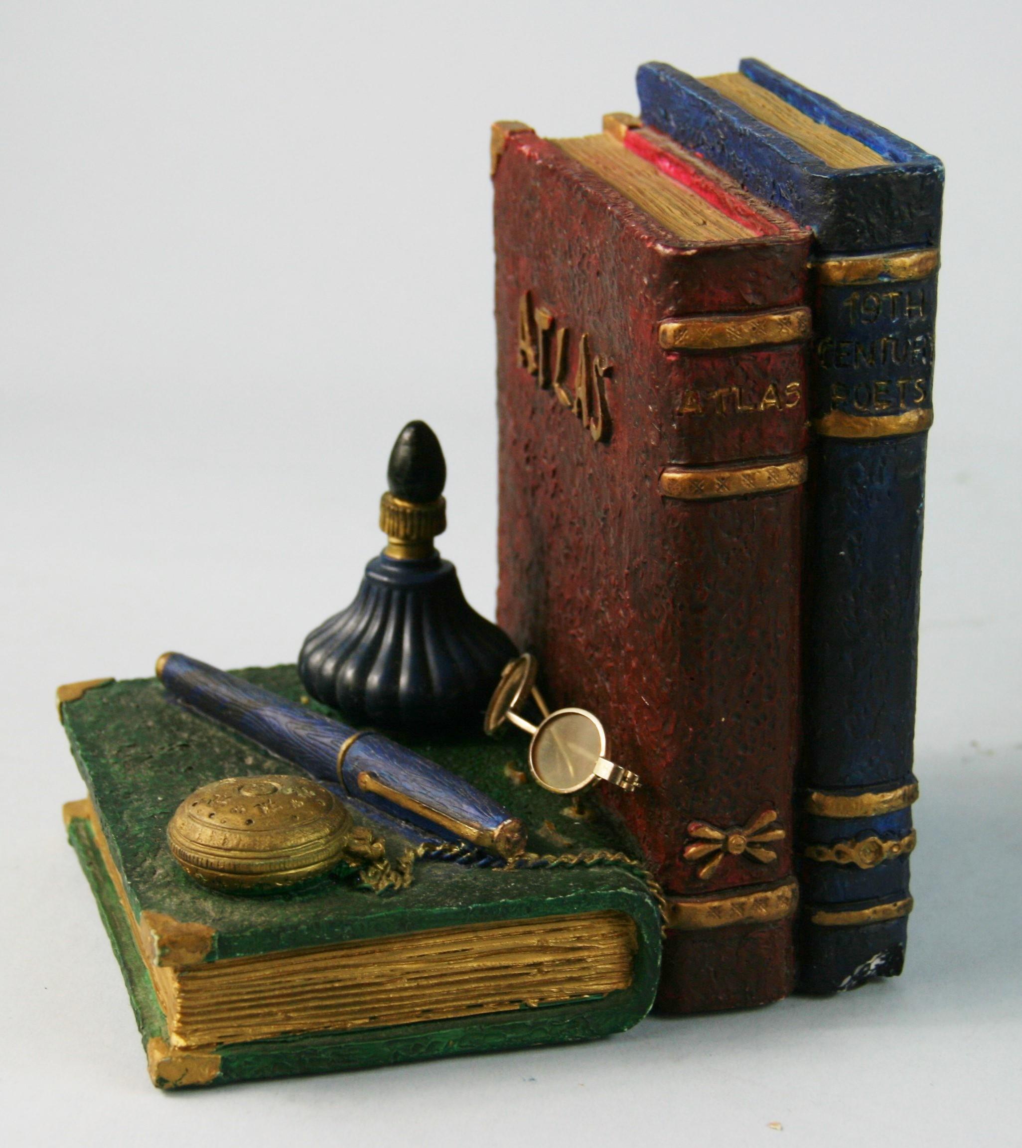Composition Pair Book and Pen Bookends