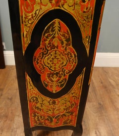 Pair Boulle Chest of Drawers Tall Boy French Inlay