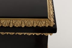 Pair Boulle Pier Cabinet Ebonised Inlay Antique 1850