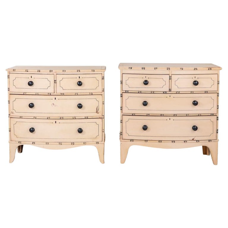 Pair Bowfront Franzsisch Faux Bambus Kommoden bei 1stDibs Deutschland