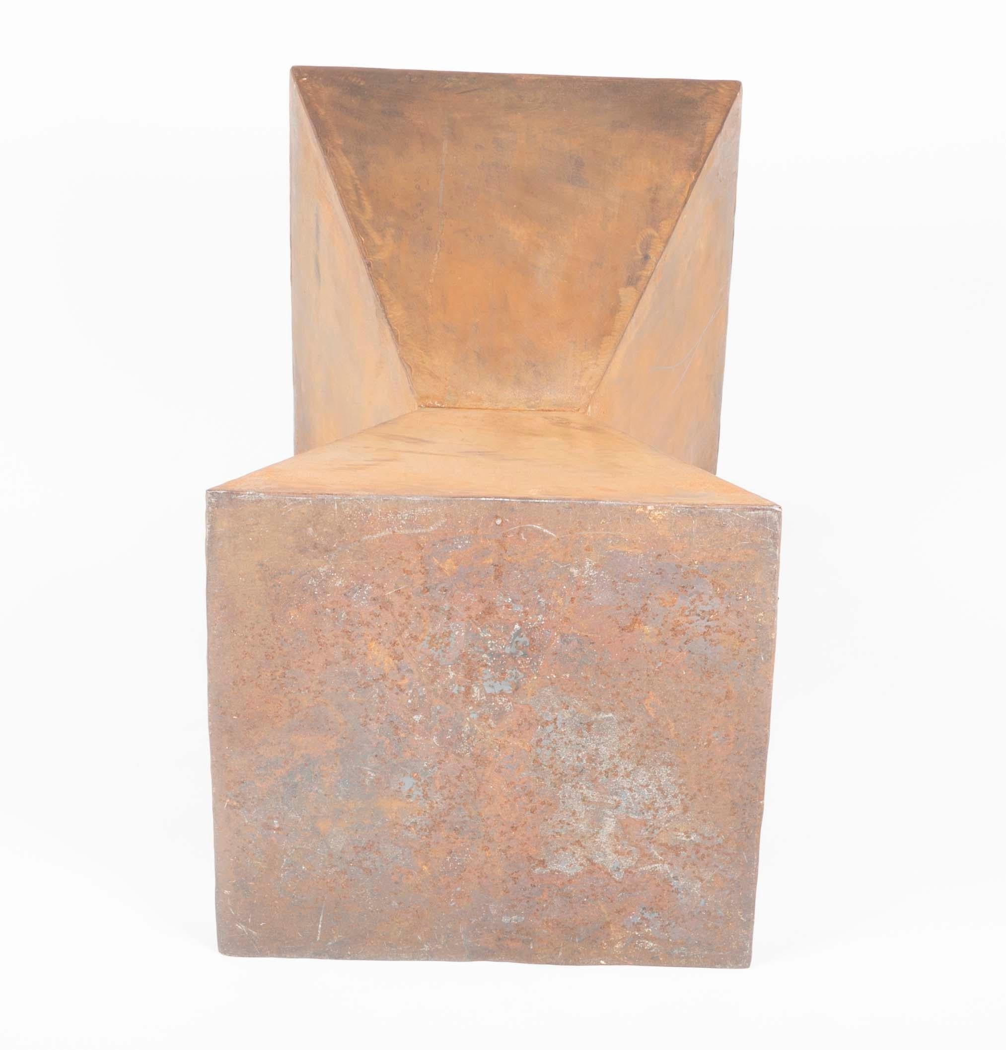 Beistelltische aus Stahl im Brancusi-Stil, Paar im Angebot 7