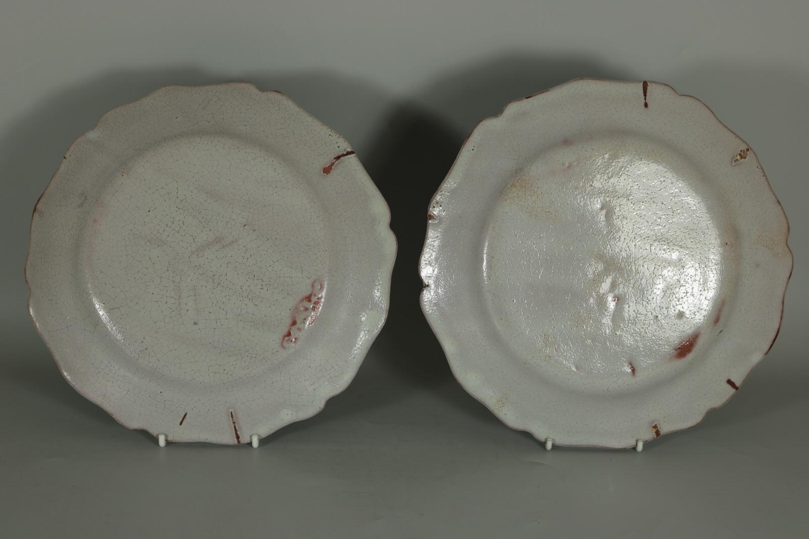 Victorian Pair of Brard Palissy Majolica Palissy Fish Plates