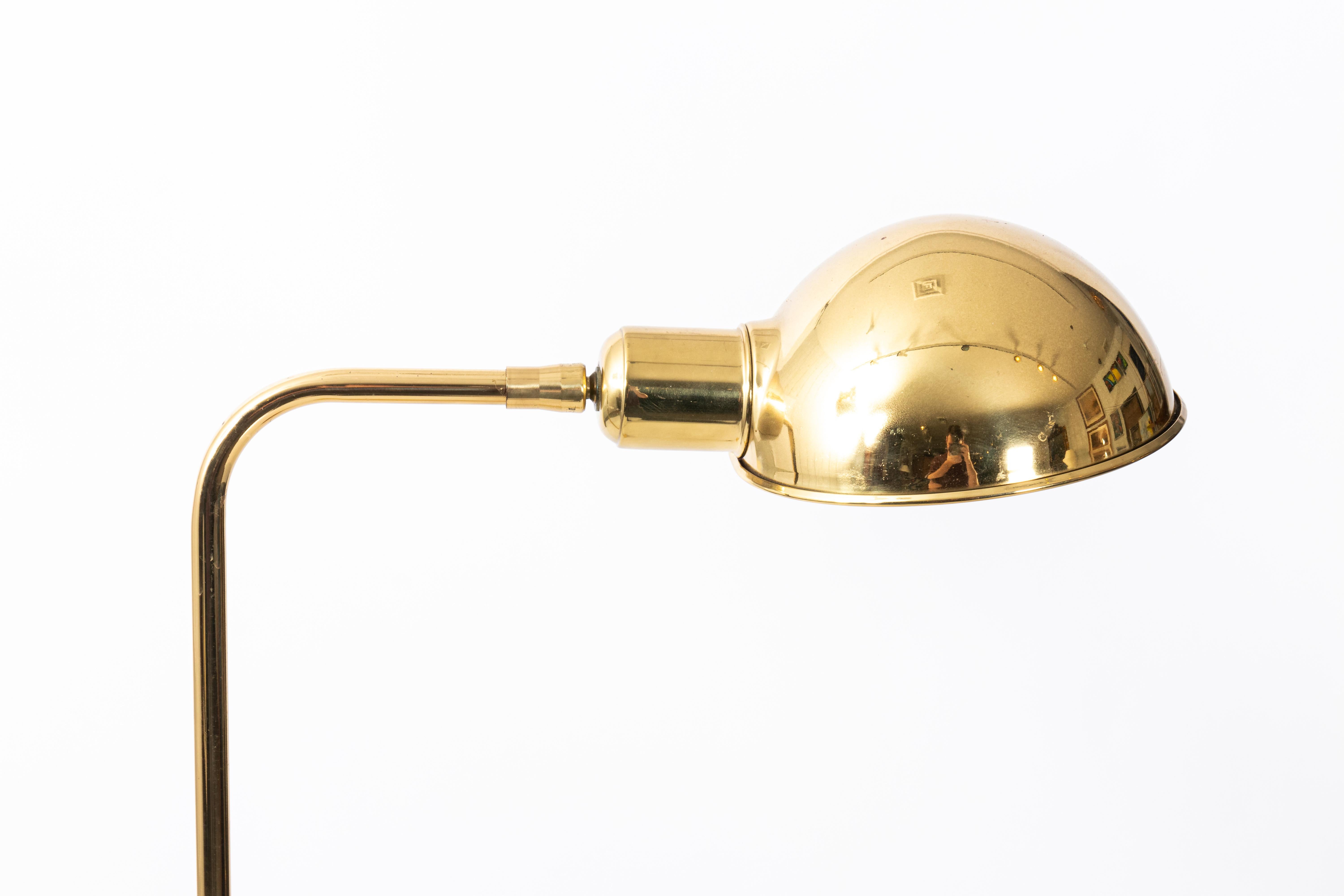 Mid-Century Modern Pair of Brass Chapman Floor Lamps