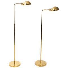 Retro Pair of Brass Chapman Floor Lamps