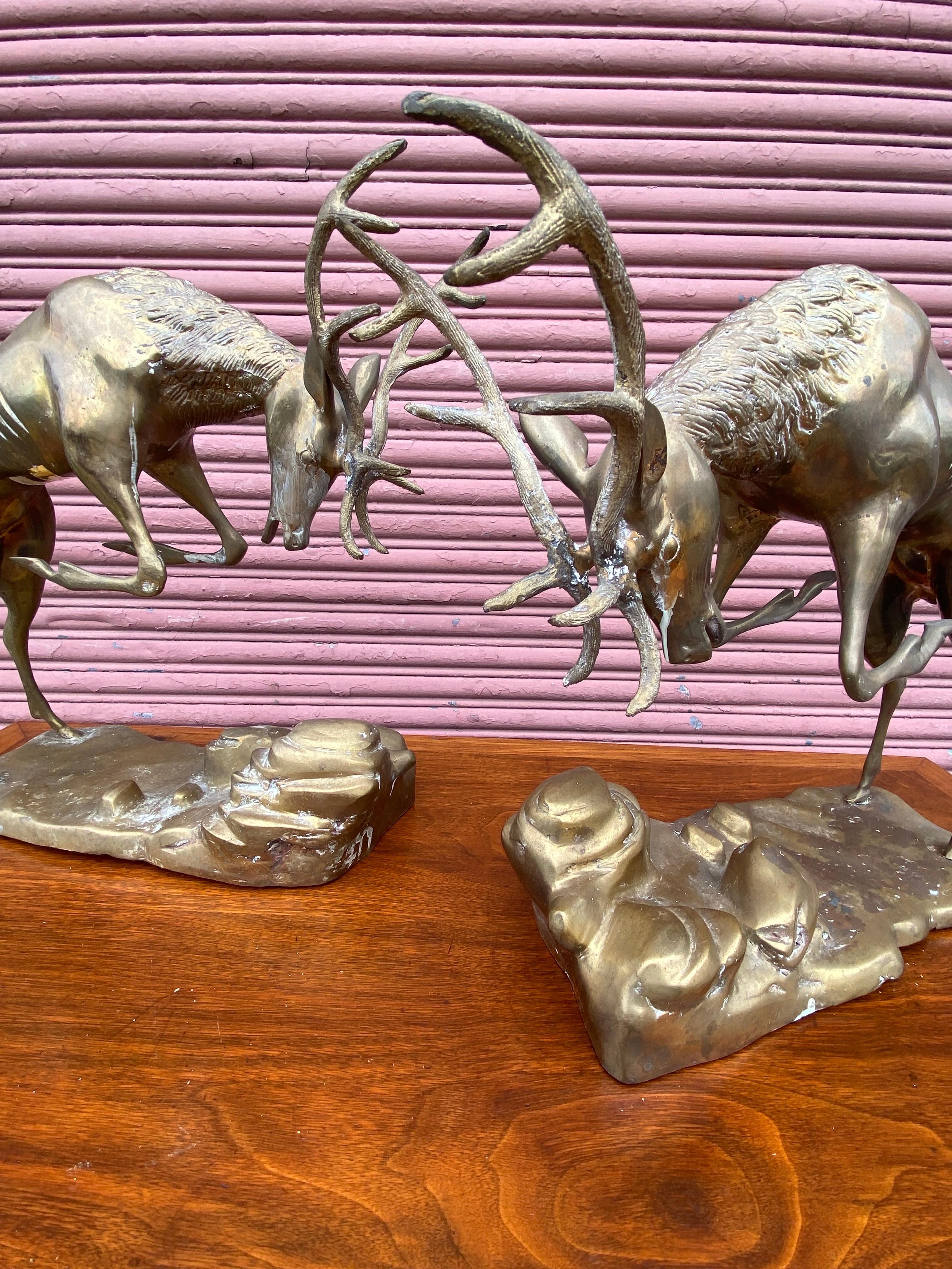 Pair Brass Charging Rams For Sale 1