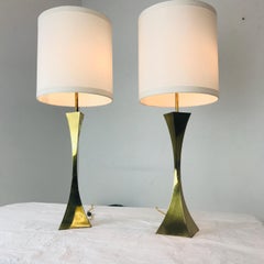 Brass Gio Ponti Geometric Lamps (1 Available)