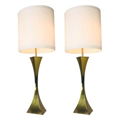 Brass Gio Ponti Geometric Lamps (1 Available)