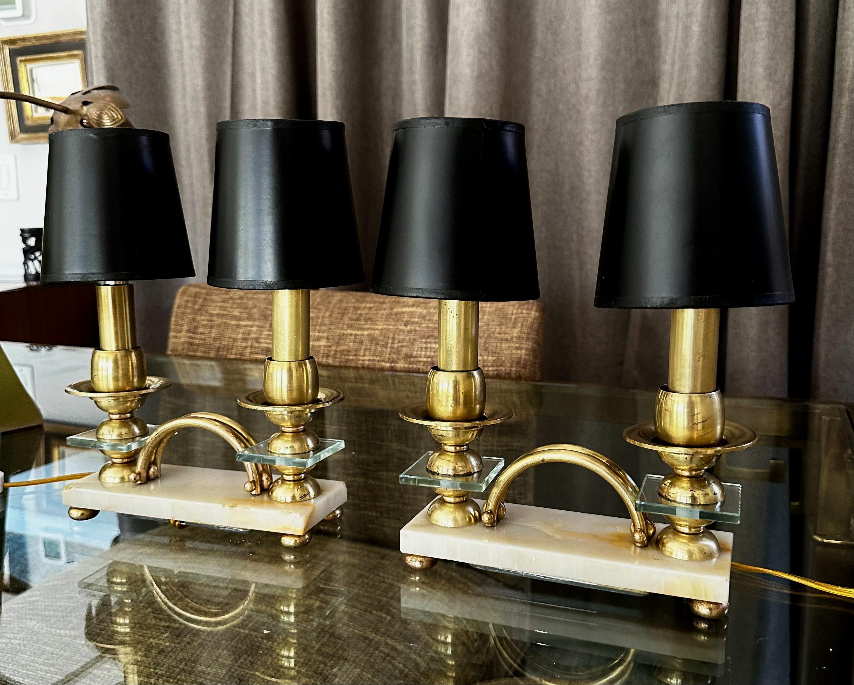 Paire de lampes de table italiennes de style Gio Ponti en laiton en vente 9