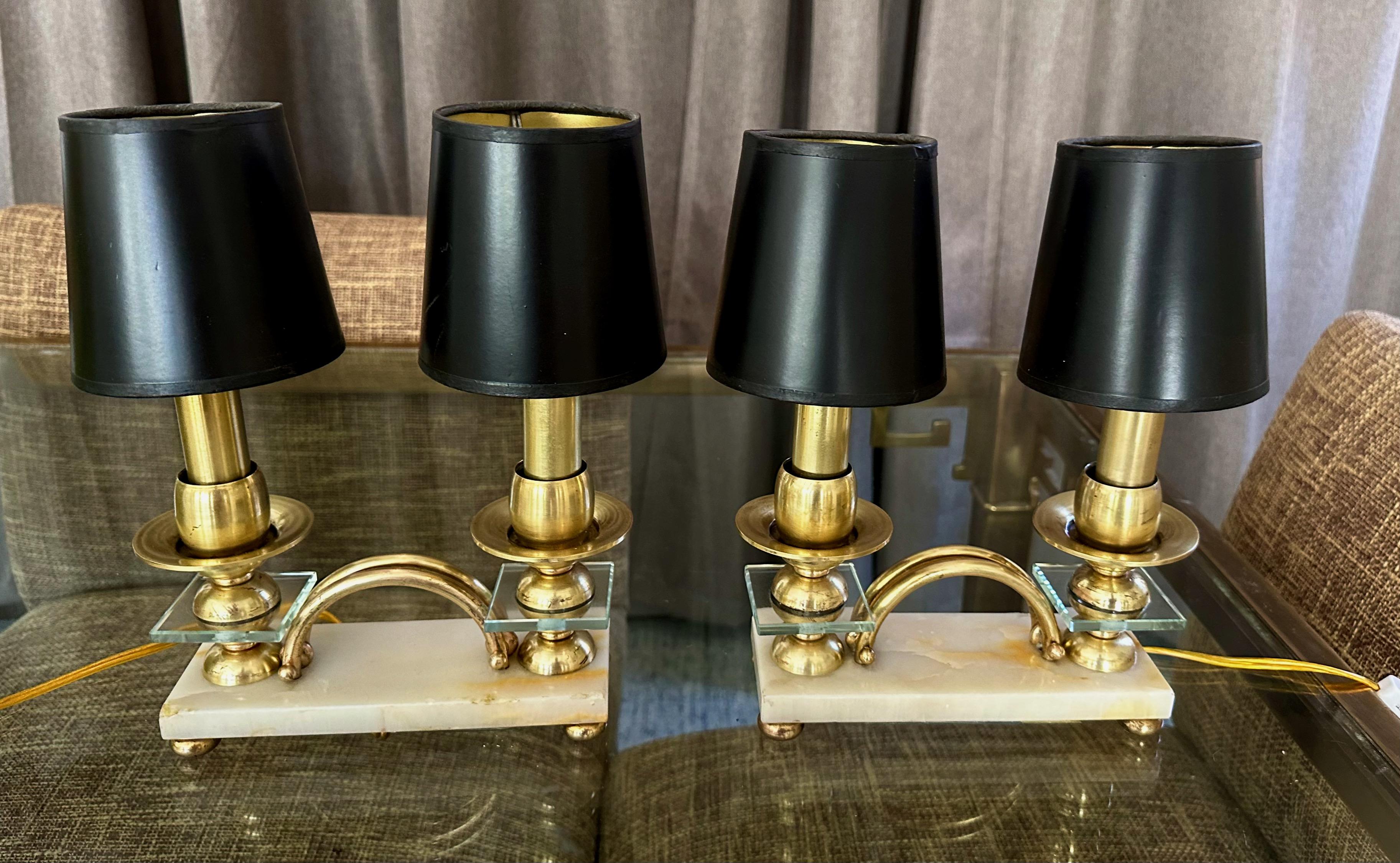 Paire de lampes de table italiennes de style Gio Ponti en laiton en vente 10