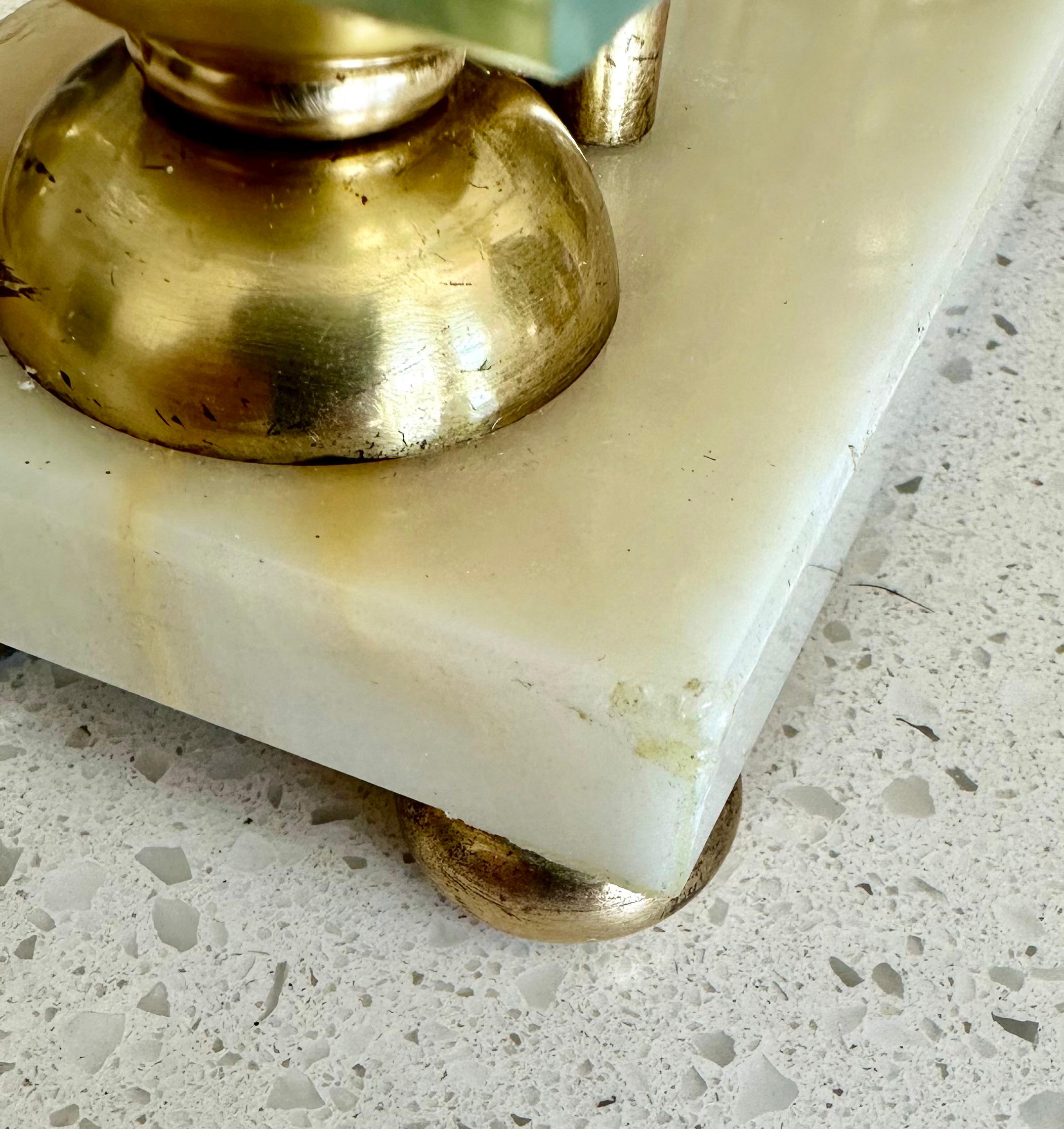Paire de lampes de table italiennes de style Gio Ponti en laiton en vente 14