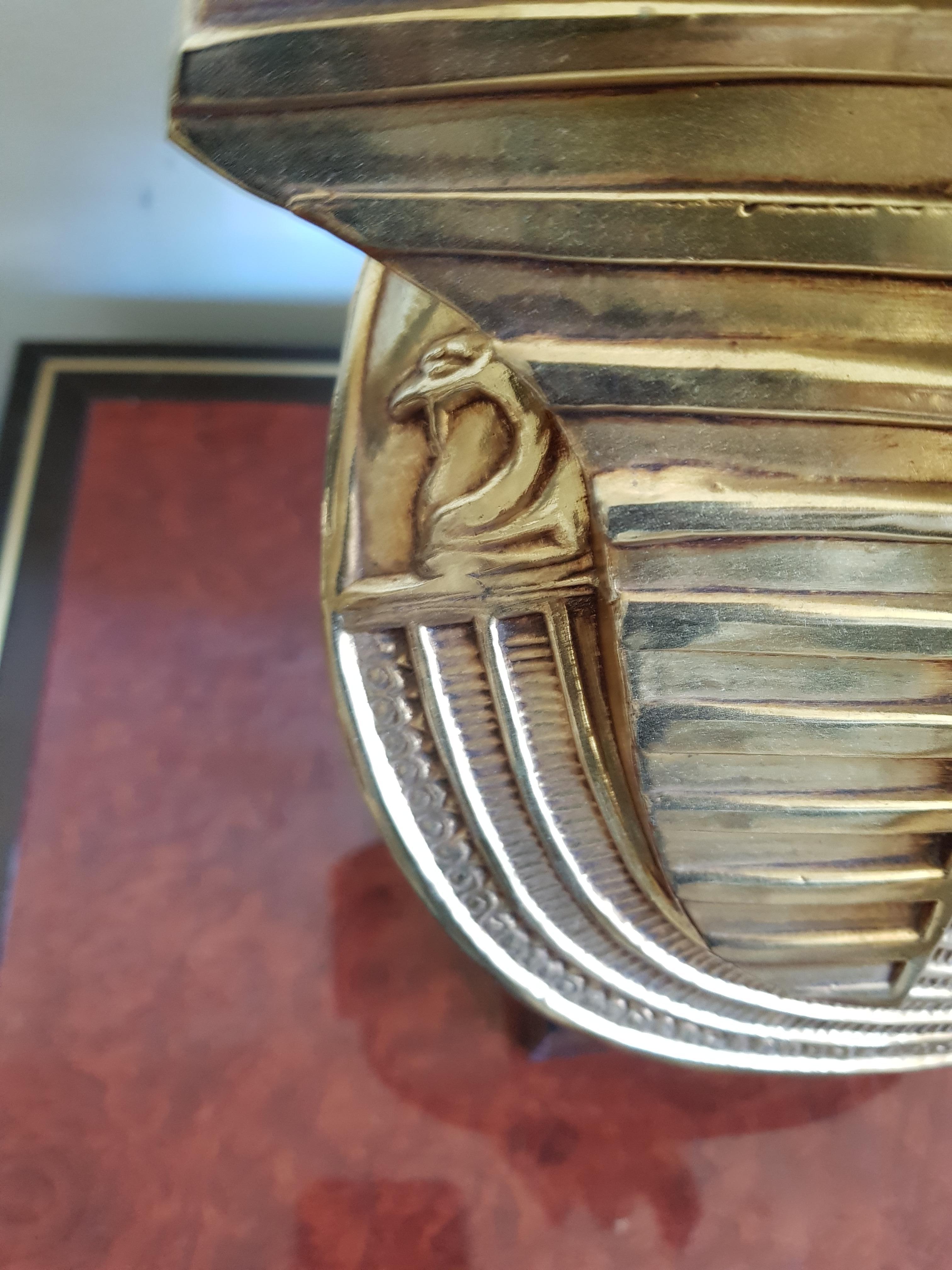 European Vintage  Pharaoh Table Lamps, Hollywood Regency