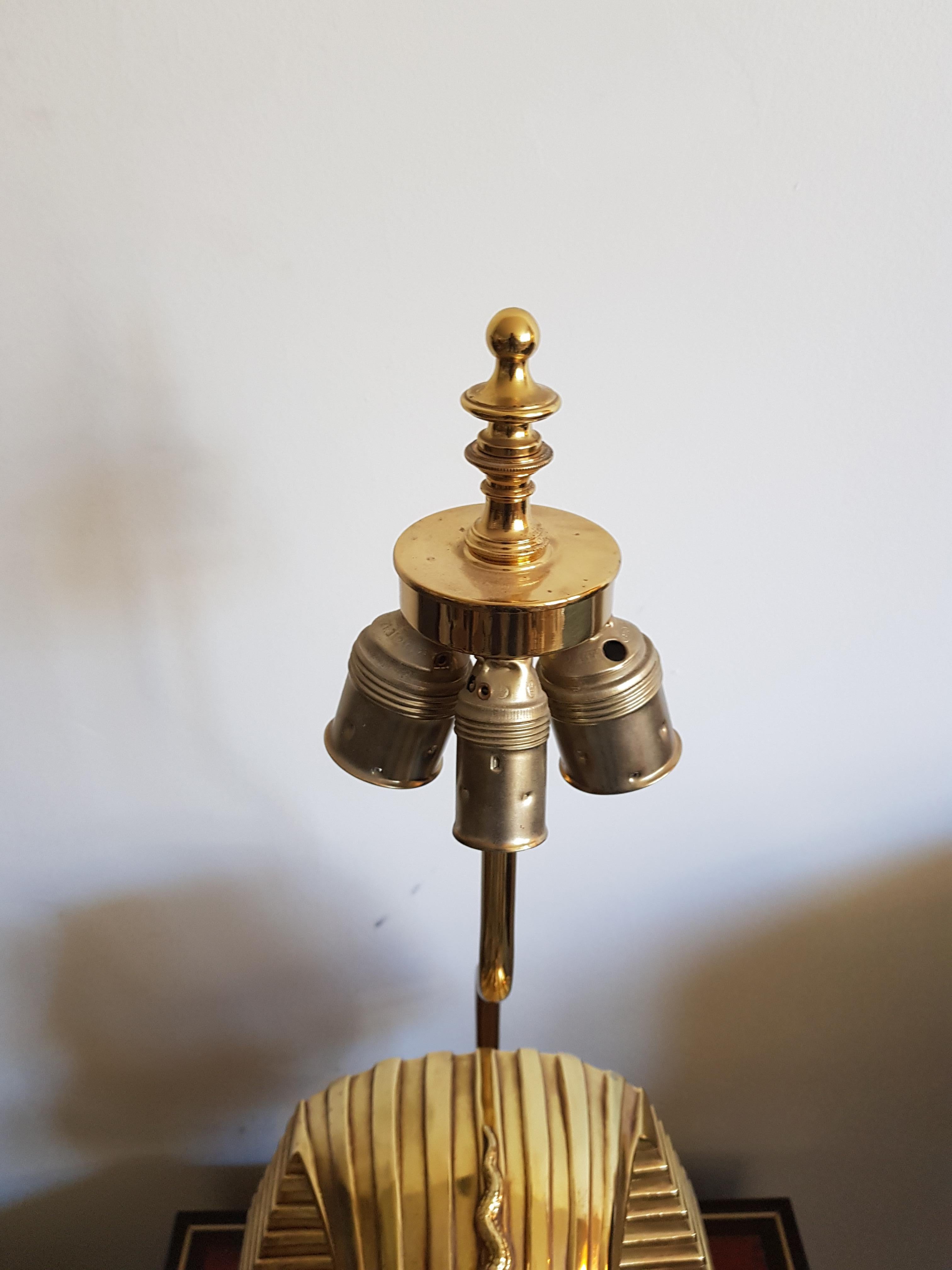Vintage  Pharaoh Table Lamps, Hollywood Regency 1