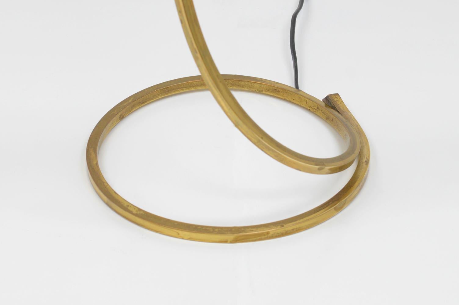 Pair Brass Leaf Tables Lamps by Carlo Giorgi & Tommaso Barbi for Bottega Gadda 3